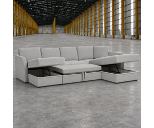 Sofa ETNA SLEEPING (U formos, dešinysis kampas, ištraukiamas)(Gamintojo sandėlis)
